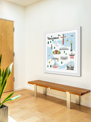 "Travel Vancouver" Framed Print by Molly Rosner