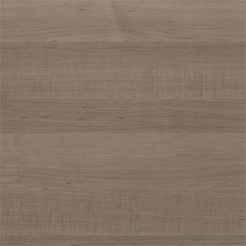 Scranton & Co 60" Traditional Engineered Wood L Shaped Computer Desk in Ash Gray