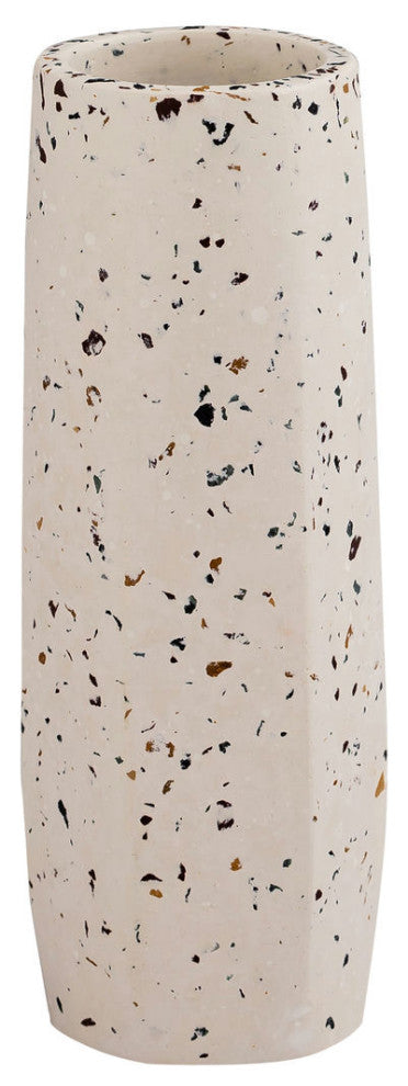 TOV Furniture Terrazzo White Vase - Small Skinny