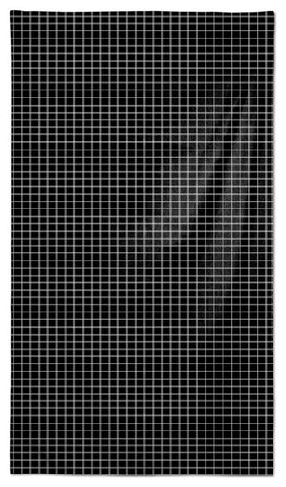 Black Grid 58 x 102 Outdoor Tablecloth