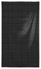 Black Grid 58 x 102 Outdoor Tablecloth