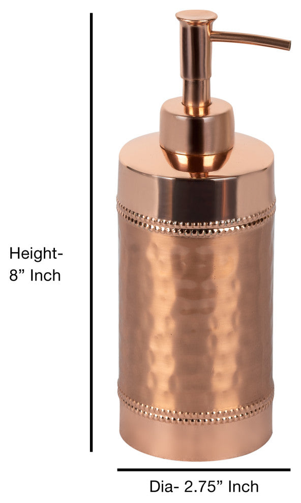 nu steel Hudson Hammered Copper Soap/Lotion Pump