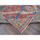 Red Heriz With All Over Design Soft Wool Hand Knotted Oversized Rug, 12'x14'10"