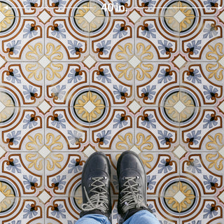 Vaudeville Octagon Deco Diglas, Taco Nacar Porcelain Floor/Wall Tile