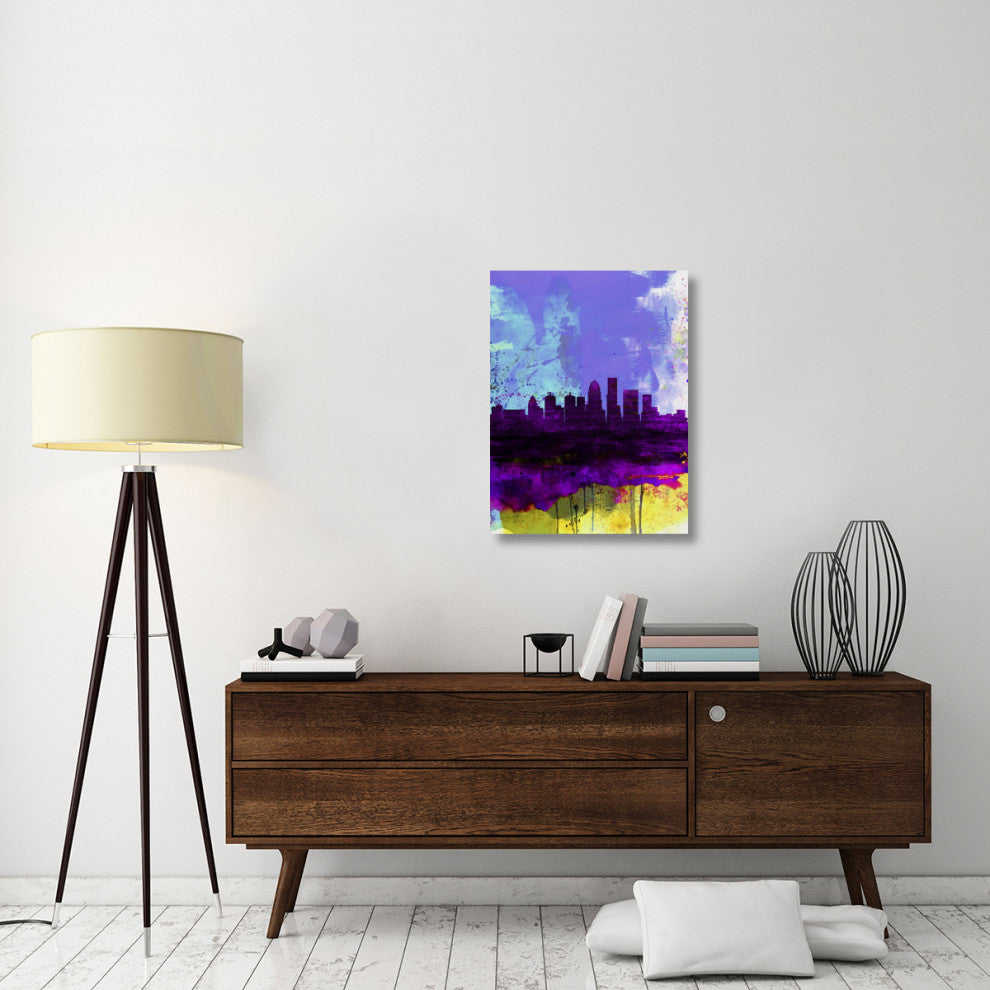 "Louisville Watercolor Skyline" Fine Art Print