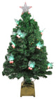 3' Pre-Lit Fiber Optic Christmas Tree With LED Holly Berries