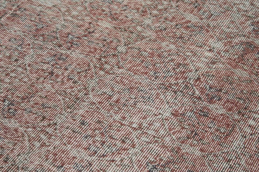 Rug N Carpet - Handmade Turkish 5' 3'' x 8' 6'' Unique Overdyed Rug