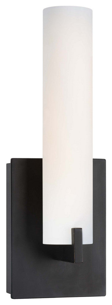 Minka George Kovacs Tube LED Wall Sconce, Dark Restoration Bronze, P5040-37B-L