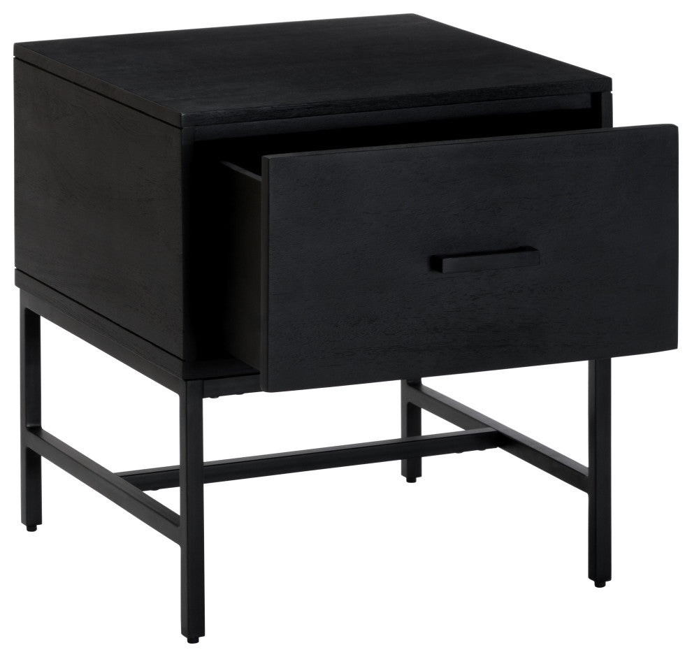 Eden Night Stand Table, Black