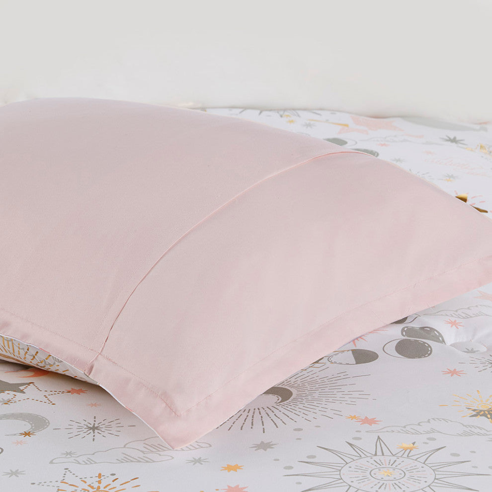 Mi Zone Kids Celia Starry Sky Metallic Comforter Set with Throw Pillow