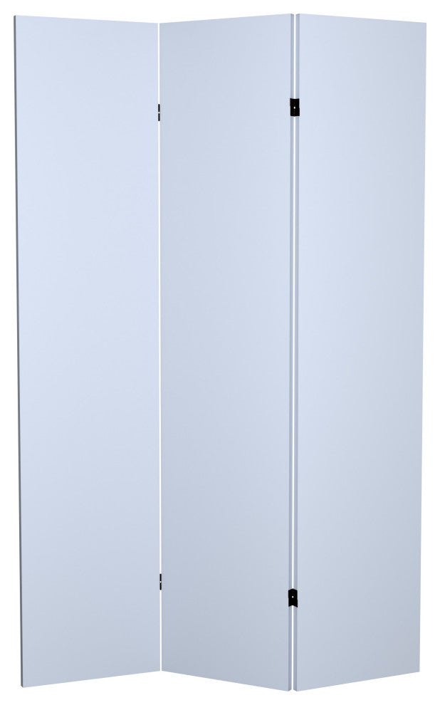 6' Tall Double Sided Periwinkle Canvas Room Divider