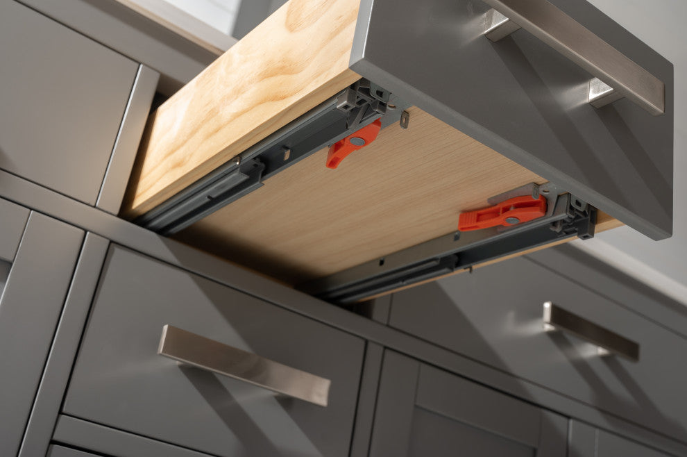 Design Element Valentino 84" Gray Double Rectangular Sink Vanity