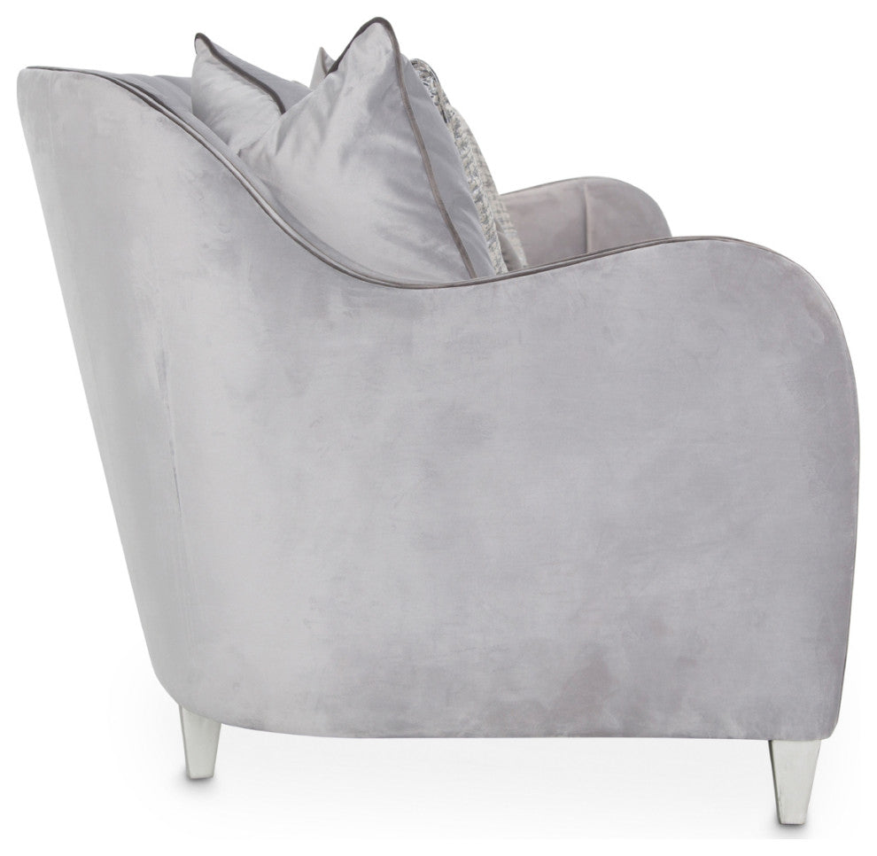Roxbury Park Velvet Sofa - Steel/Slate