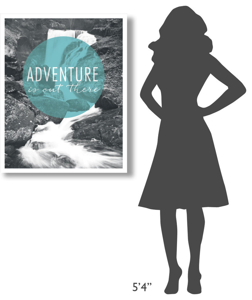 "Adventure is Out There" Digital Paper Print by Laura Marshall, 30"x37"