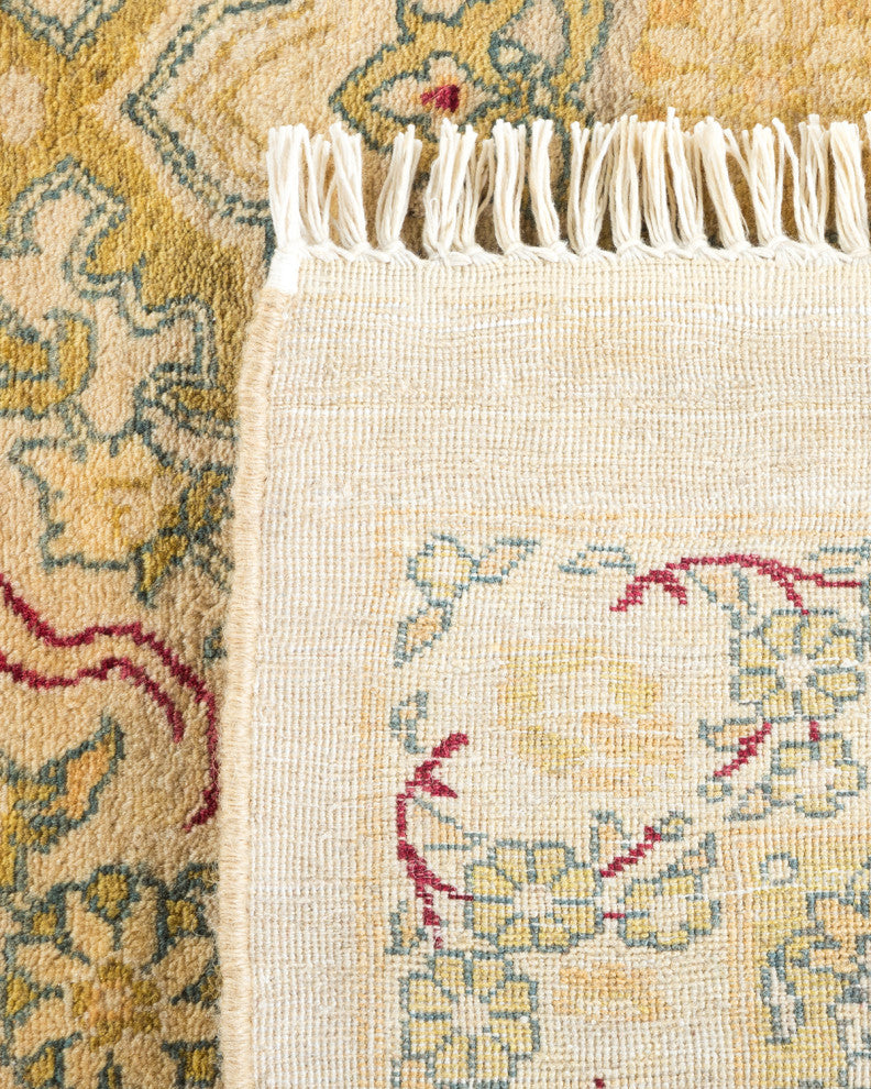 Mogul, One-of-a-Kind Hand-Knotted Area Rug Yellow, 10'1"x18'1"