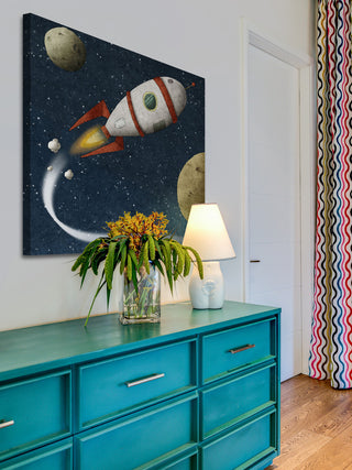 "Space Travel" Painting Print on Canvas