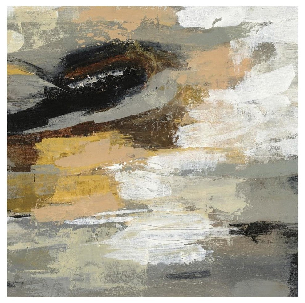 "Neutral Abstract III" Digital Paper Print by Silvia Vassileva, 32"x32"