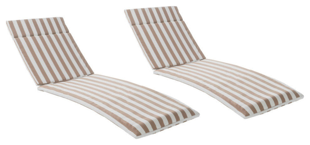 GDF Studio Savana Outdoor Chaise Lounge Cushion, Set of 2
