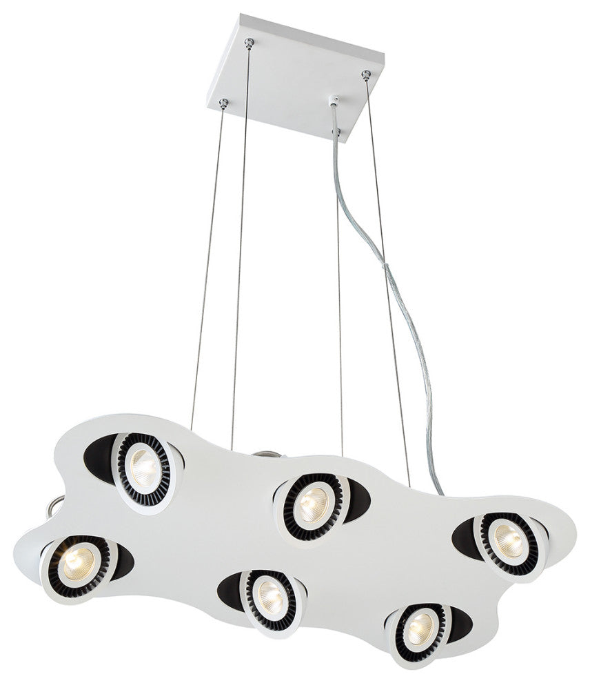 6 Light Contemporary Pendant by Eurofase