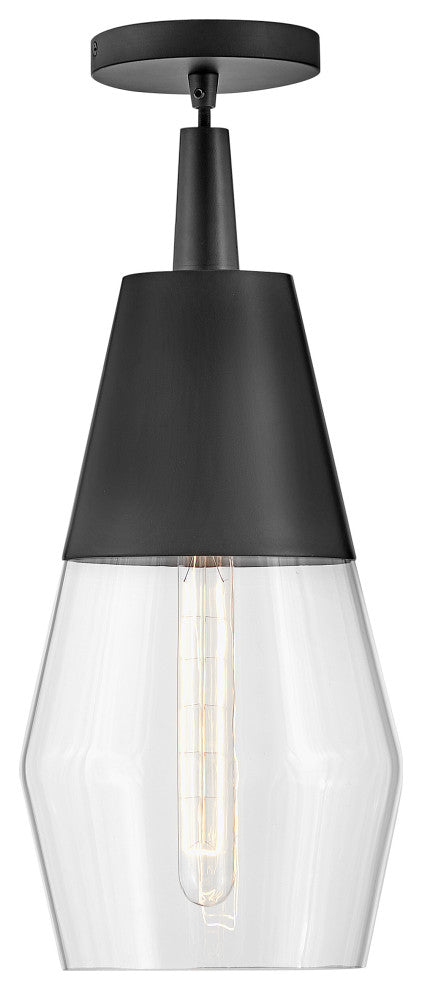 Lark Livie 8" Single Convertible Pendant, Black
