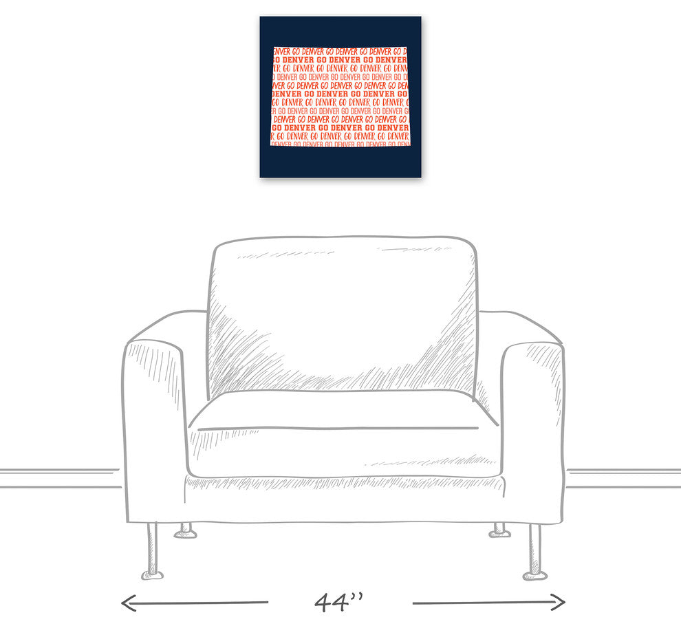 Blue Colorado Go Team 16x16 Canvas Wall Art