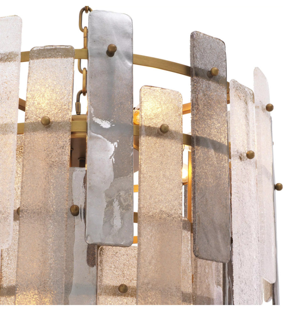 Glass Sheets Contemporary Chandelier | Eichholtz Greyson