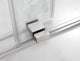 Coraline 44"-48"x76" Frameless Sliding Shower Door, Stainless Steel