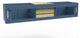 CastelloUSA Alpine 72" Wall Mounted Vanity, Base Only, Blue, Gold Handles