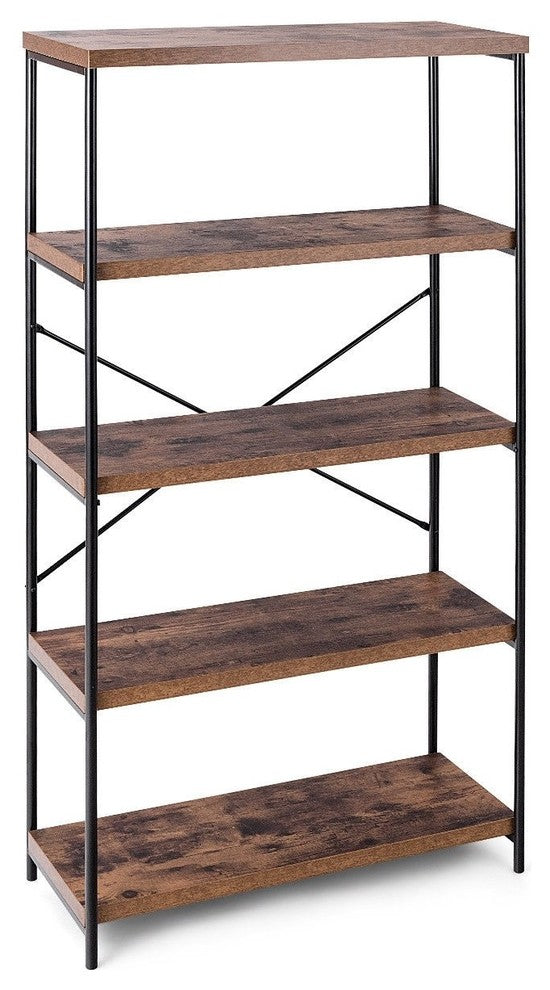 Multipurpose Open Bookcase Industrial Rack Storage Shelf