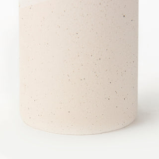 Salar Cream Gourd Style Crackled Ceramic Vase, 11"