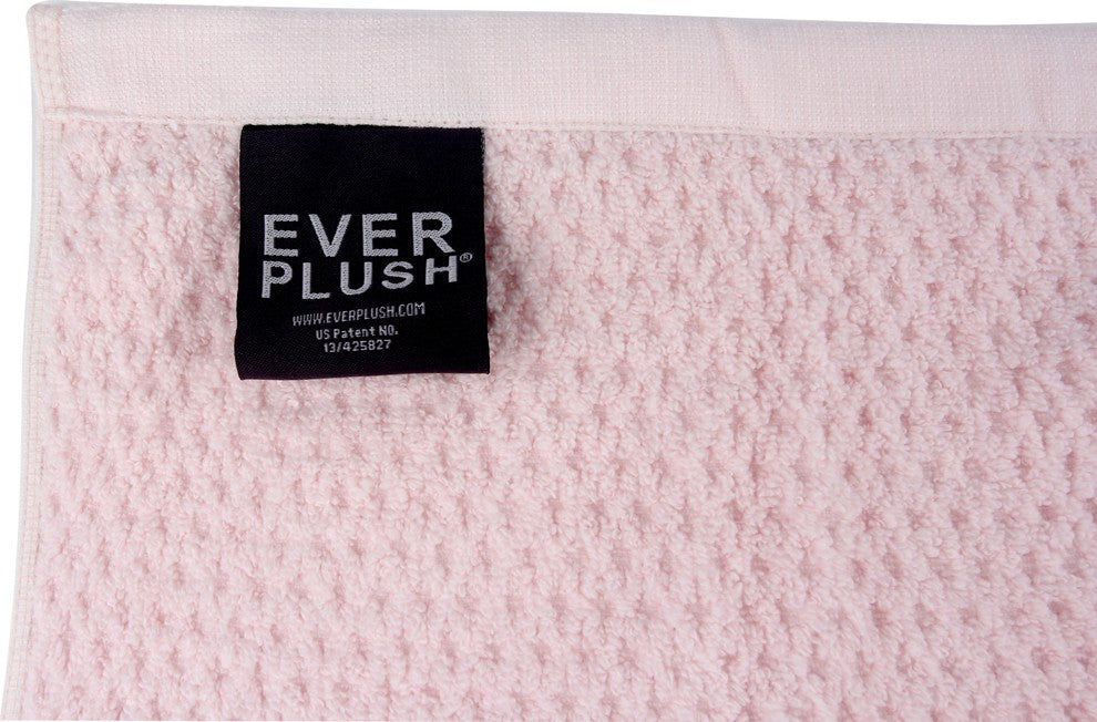 Everplush Diamond Jacquard Hand Towel Set, 4-Pack, Pale Pink