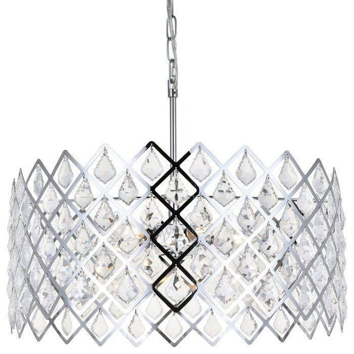 Lyla 21" Pendant, Chrome