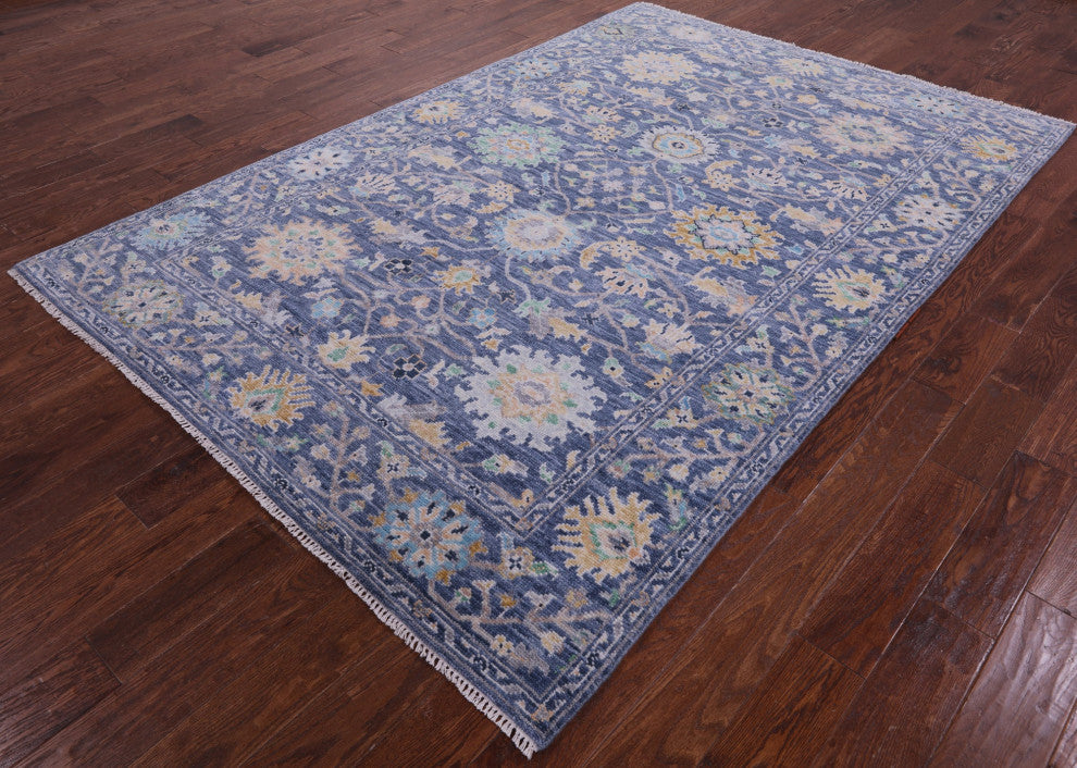 6' 1" X 9' 0" Turkish Oushak Handmade Wool Rug - Q13347