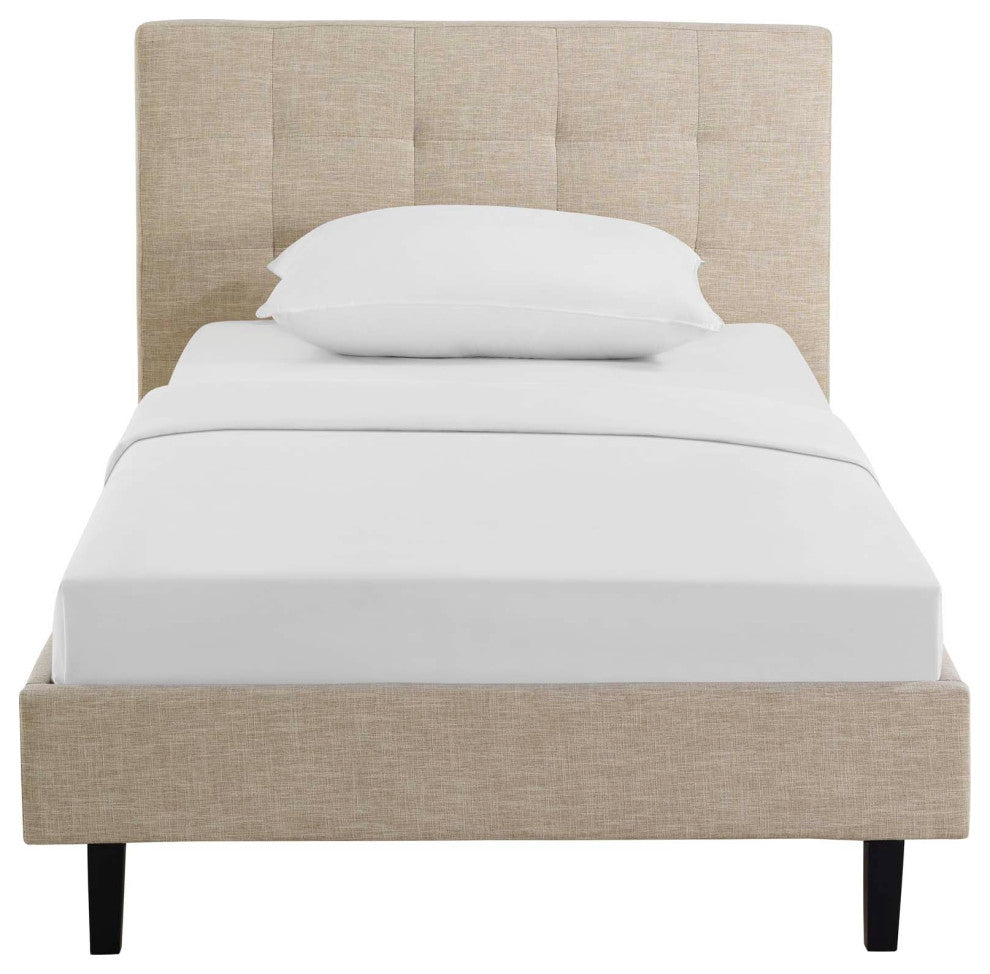 Modway Linnea Twin Bed, Beige