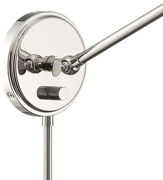 Crystorama MIT-A8020-PN, 1-Light Wall Mount, Polished Nickel