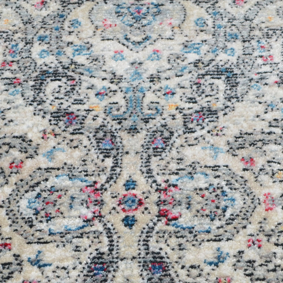 MACHINE MADE POLYESTER AREA RUGS  -Black Red Color, Oriental ,Living room rugs