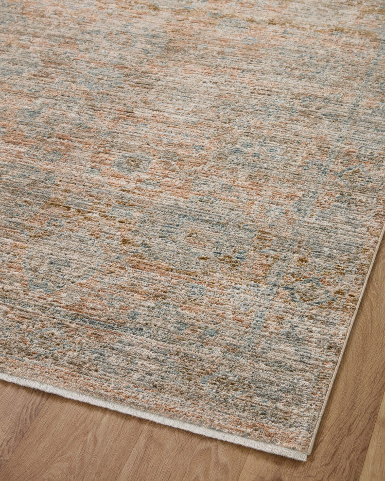 Jean Stoffer x Loloi Katherine Terracotta / Smoke 2'-7" x 8'-0" Runner Rug