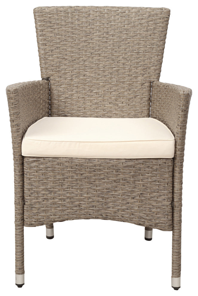 7 Pieces Outdoor Patio Wicker Dining Table Set With Cushion