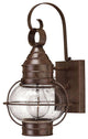 Hinkley Cape Cod 14" Extra Small Outdoor Wall Mount Onion Lantern, Sienna Bronze