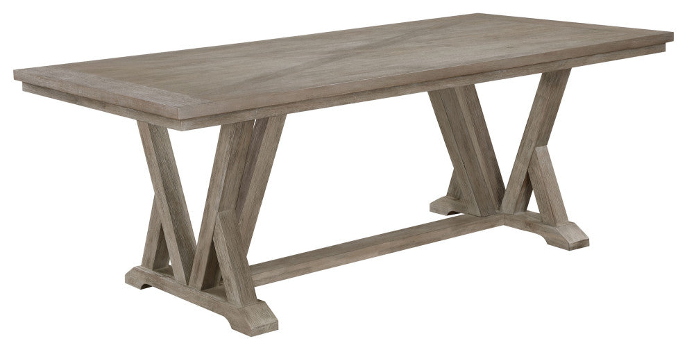 Cornelia 7-piece Rectangular Dining Table Set Coastal Grey