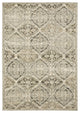 5" x 8" Ivory and Gray Floral Trellis Indoor Area Rug