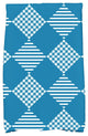 Check It Twice Decorative Holiday Geometric Print Hand Towel, Teal