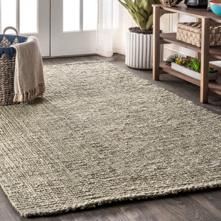 Pata Hand Woven Area Rug, Gray, 8 X 10