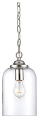 Bally 1 Light Pendant, Polished Nickel