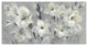 "Flowers on Gray" Digital Paper Print by Silvia Vassileva, 50"x26"