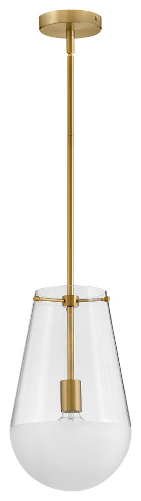 Hinkley Beck Pendant Light, Lacquered Brass