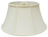 Royal Designs Shallow Drum Bell Billiotte Lamp Shade, Eggshell, 8 X 12 X 7.5