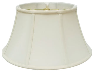 Royal Designs Shallow Drum Bell Billiotte Lamp Shade, Eggshell, 8 X 12 X 7.5