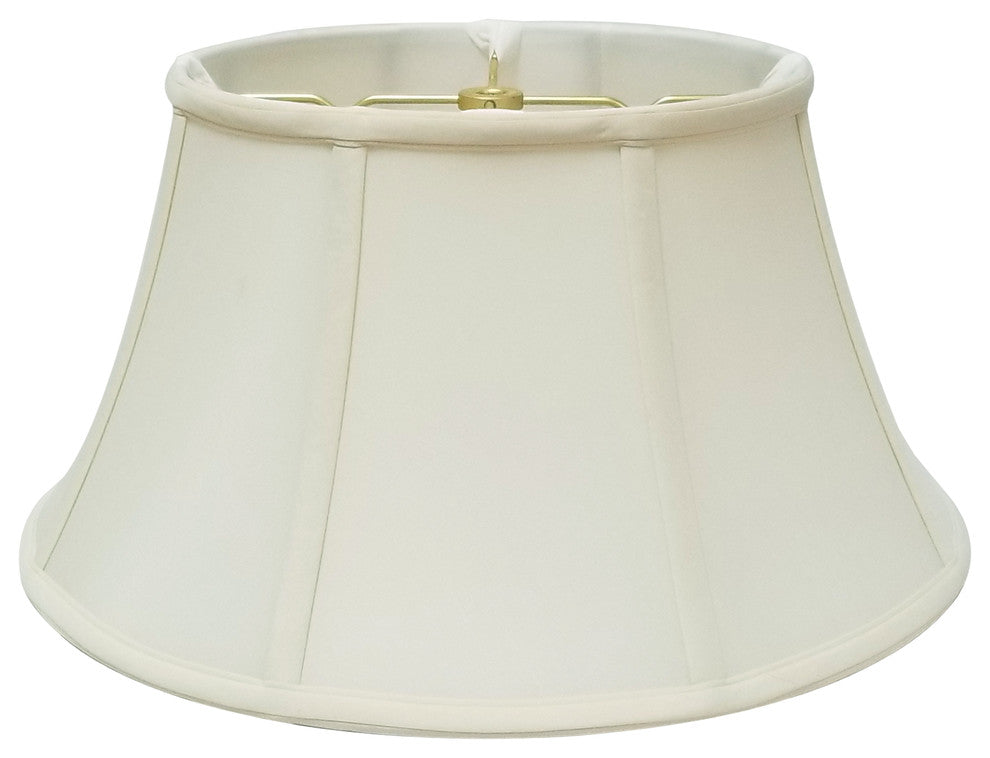 Royal Designs Shallow Drum Bell Billiotte Lamp Shade, Eggshell, 8 X 12 X 7.5