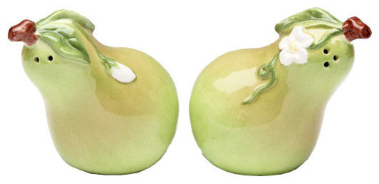 Fruit Veggie Pears Salt and Pepper Shakers Set